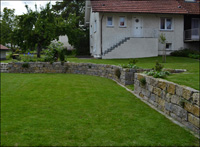 Gartenmauer Muschelkalk in Leutkirch